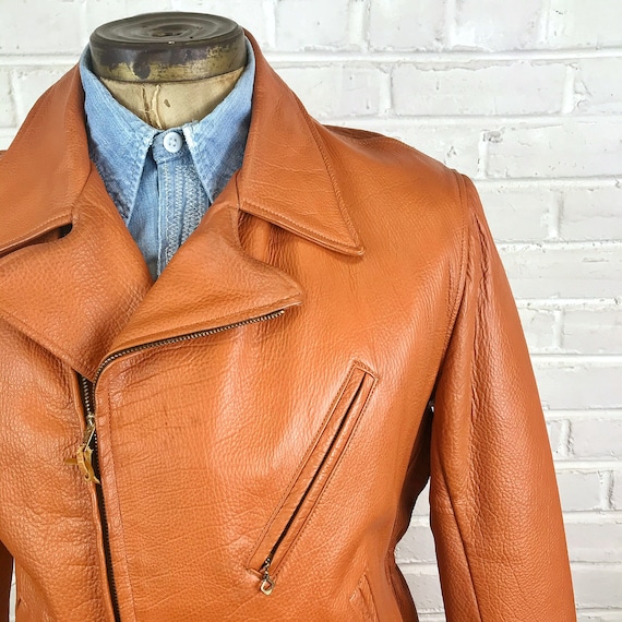 Size 42 - 44 Vintage 1950s Men’s Off Center Zip B… - image 2