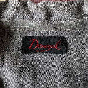 Size L Vintage 1950s Gray Silver Loop Collar Shirt by Donegal image 5