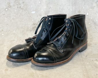 Vintage 60s Red Wing Moc Toe Oxford Work Shoes Made in Usa  display picture 2