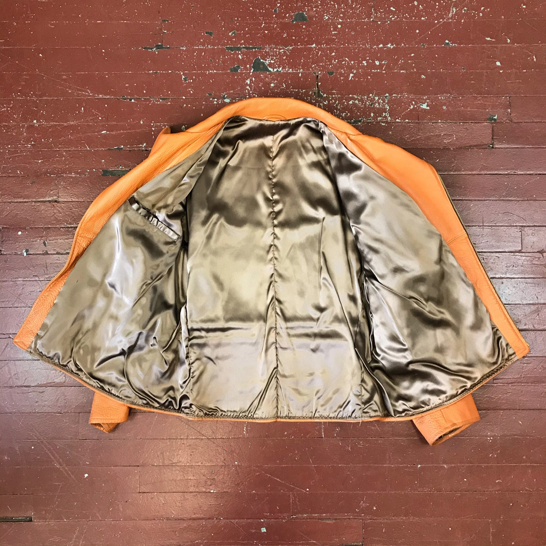 Size 42 - 44 Vintage 1950s Men's off Center Zip Bi-swing Size 42 - 44 Vintage 1950s Men's off Center Zip Bi-swing