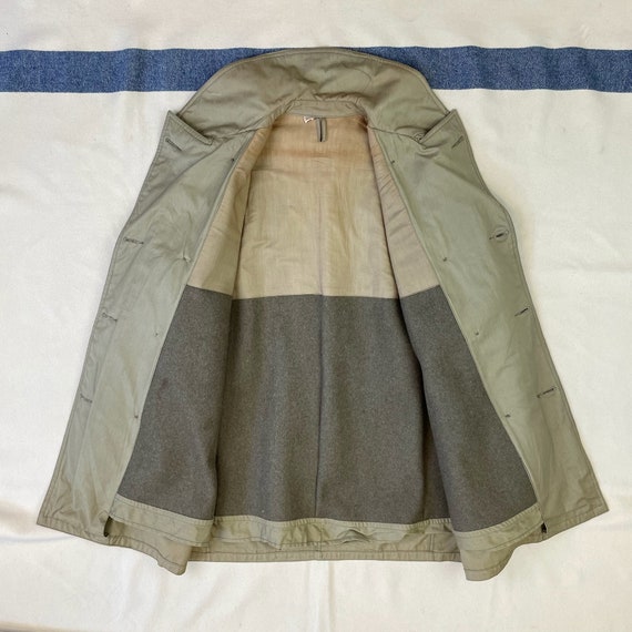 Size 38 (M) Vintage 1940s WW2 US Army Cotton Oliv… - image 4