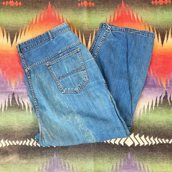 Size 36/37x22 Vintage Women’s 1950s Side Zip Denim