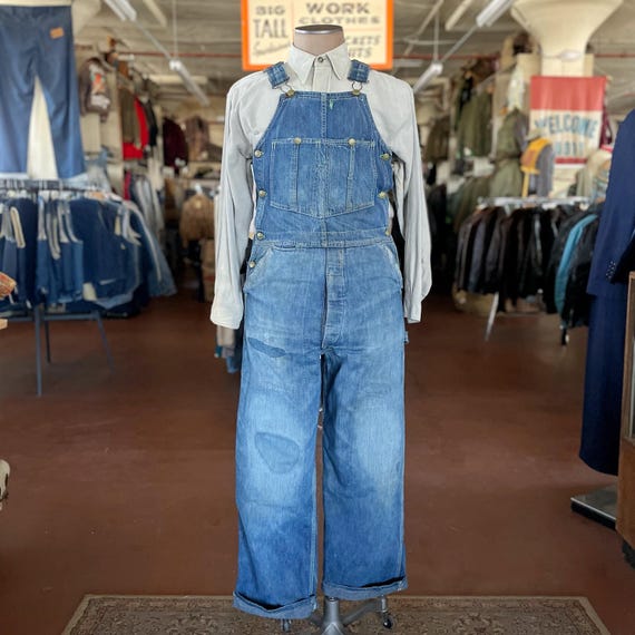 vintage oshkosh オーバオール Size S/M Vintage 1930s 1940s Oshkosh “allover” 4 Button