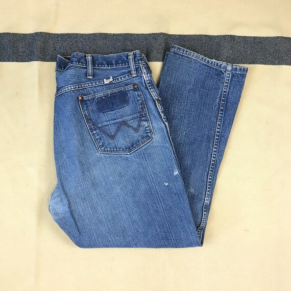 Size 38x28 Vintage 1950s 1960s Wrangler Denim 5 Po