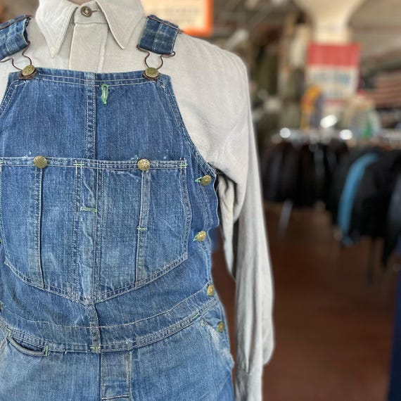 vintage oshkosh オーバオール Size S/M Vintage 1930s 1940s Oshkosh “allover” 4 Button