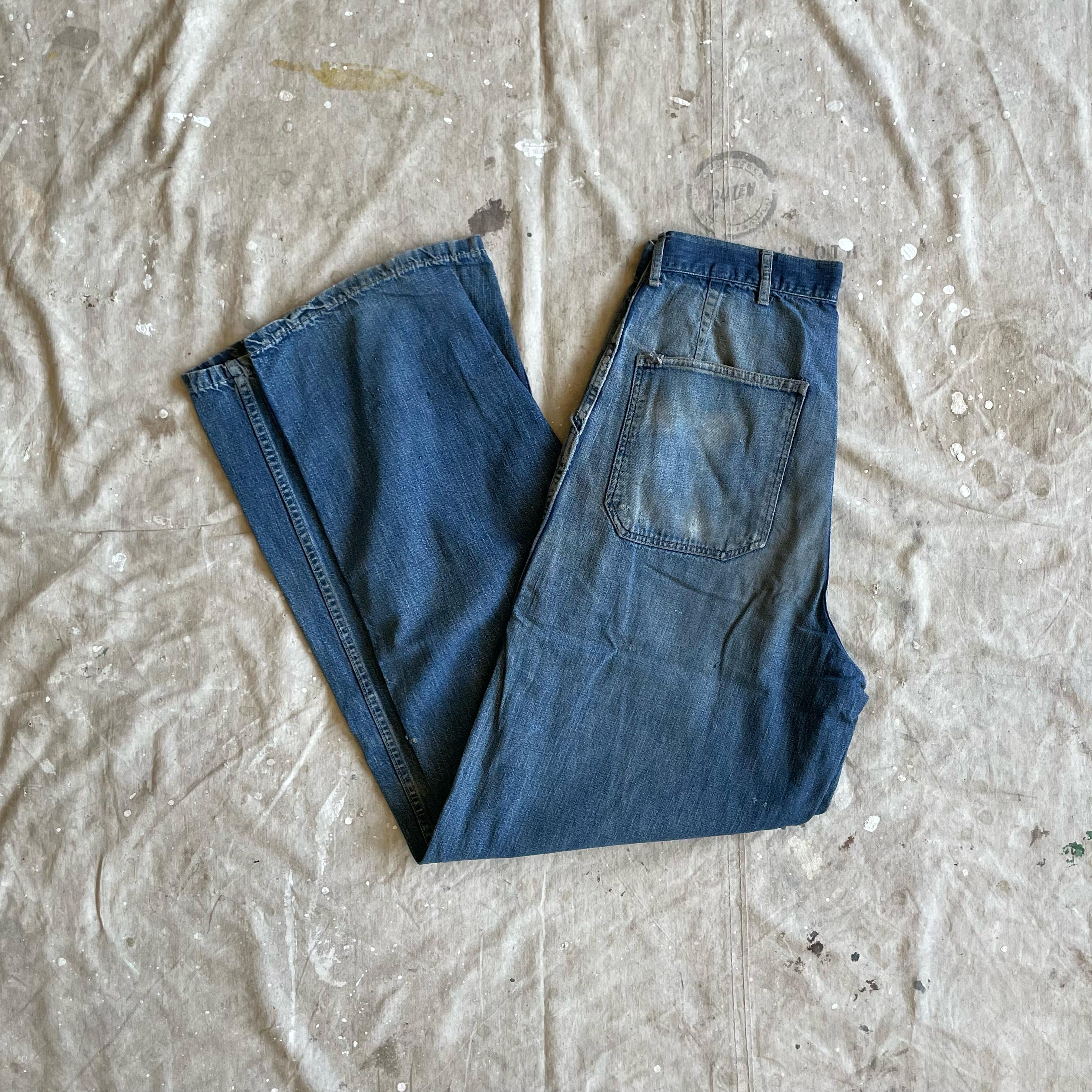 Size 29x31 Vintage 1940s 1950s US Navy Dungarees Denim Jeans Size 29x31 Vintage 1940s 1950s US Navy Dungarees Denim Jeans