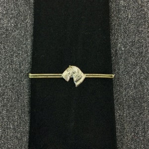Vintage 1940s Scottish Terrier Scotty Dog Tie Bar
