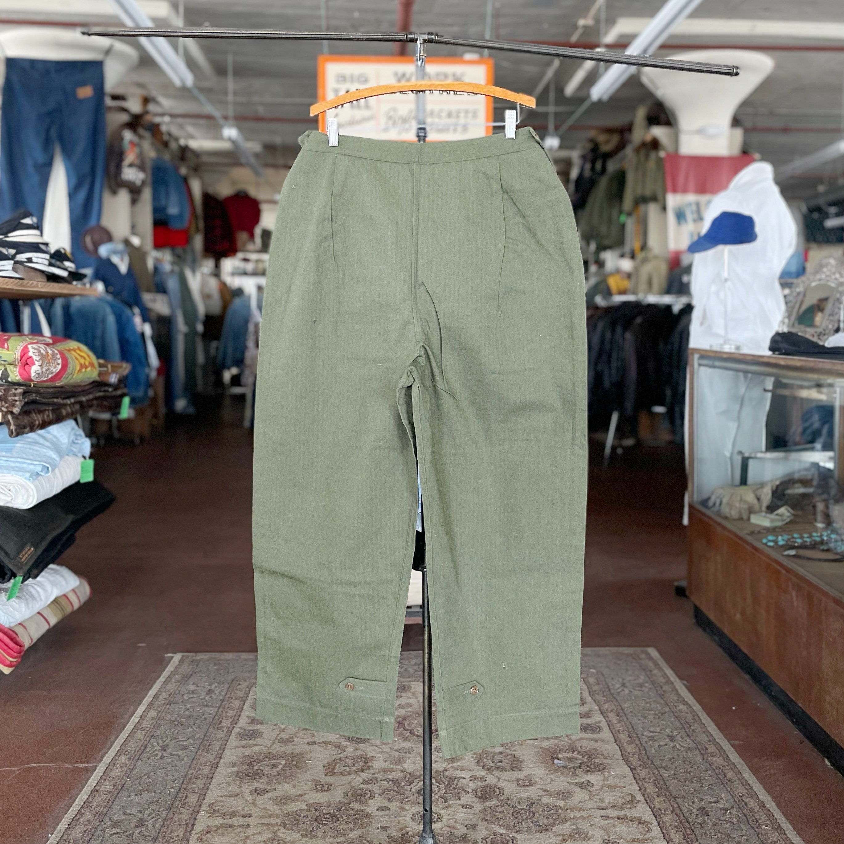 パンツ 40'sW.A.CHBTTrouser (Women's Army Corps) WWII US Women's WAC Army Nurse HBT Uniform Trousers Pants