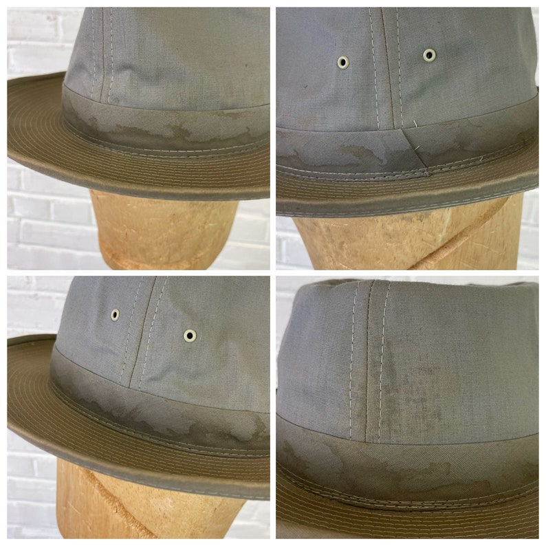 Size 7 1/4 Vintage 1940s 1950s Koko Kooler Showerproof Fedora Fishing Hat image 8