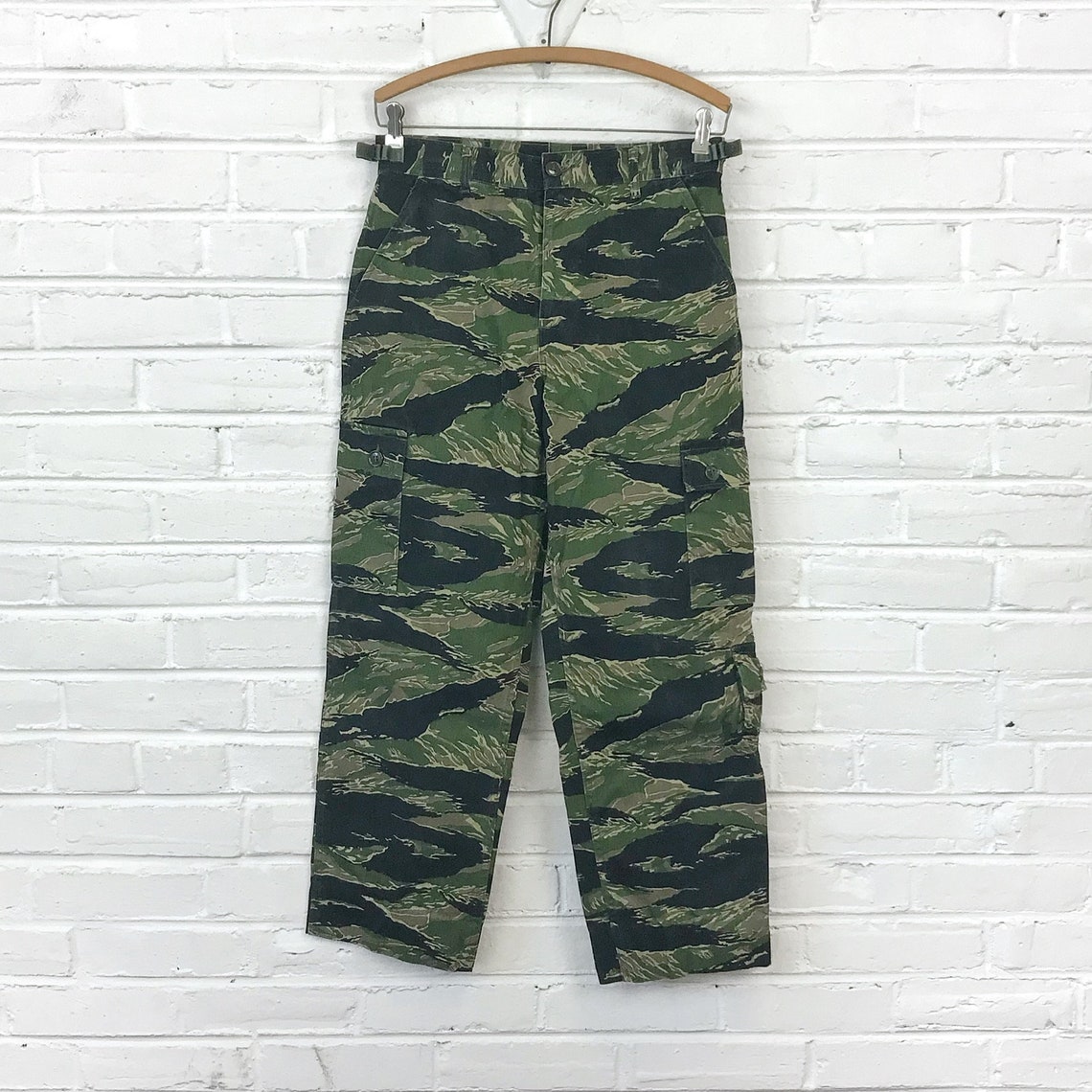 tiger stripe pants orange