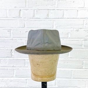 Size 7 1/4 Vintage 1940s 1950s Koko Kooler Showerproof Fedora Fishing Hat image 2