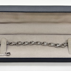 Sterling Silver Heart Link Bracelet