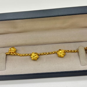 22K Yellow Gold Chain Bracelet