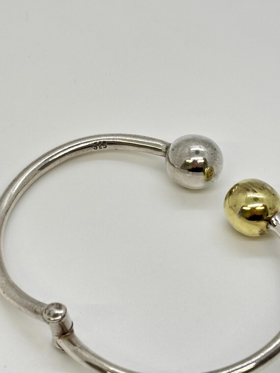 Sterling Silver Crossover Bangle Bracelet - image 6
