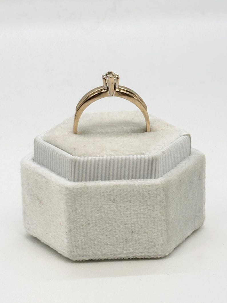 14K Yellow Gold Marquise Diamond Engagement Ring - Etsy