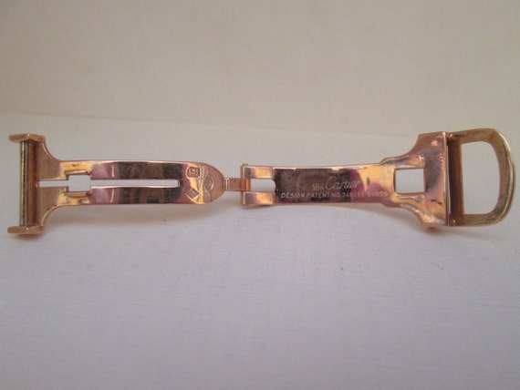 cartier 18k deployant buckle