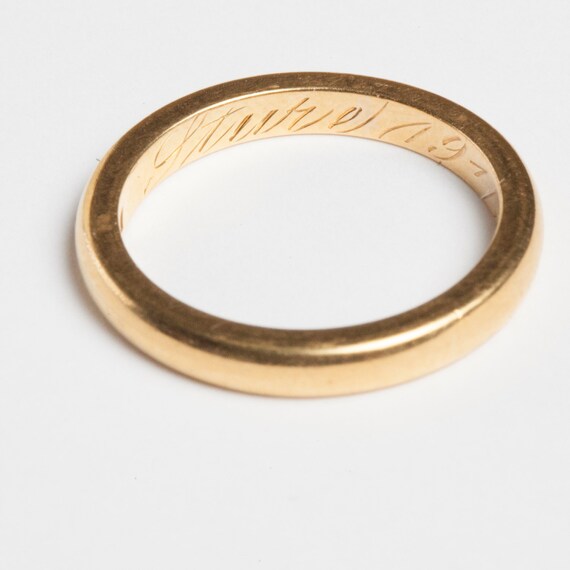 20k gold wedding band