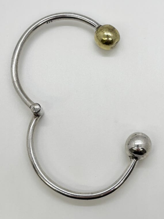 Sterling Silver Crossover Bangle Bracelet - image 8