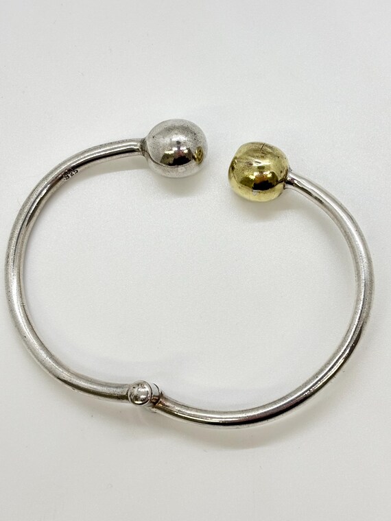 Sterling Silver Crossover Bangle Bracelet - image 4