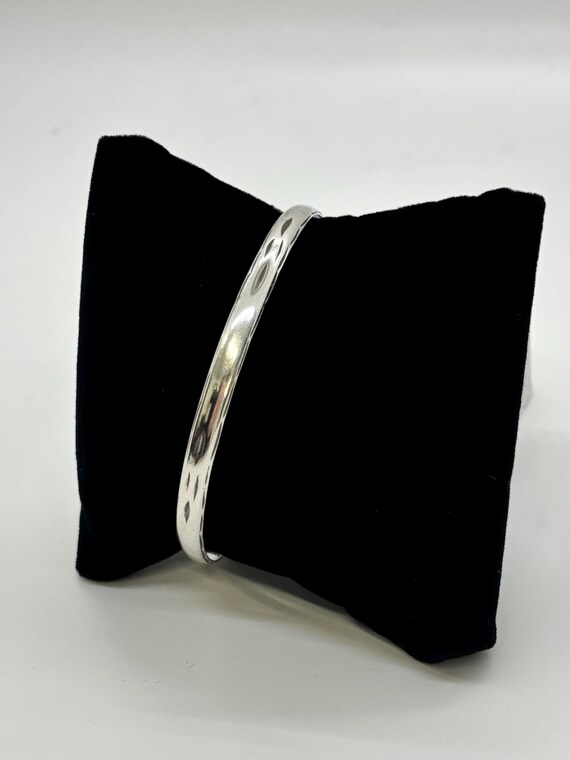 Simple Sterling Silver Bangle Bracelet - image 6