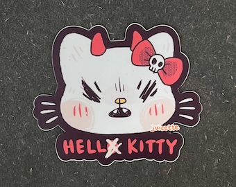 HELL KITTY — vinyl sticker