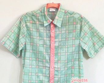 TAIWAN TILE — button up shirt / collared shirt