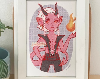 CUTIE TIEFLING — print