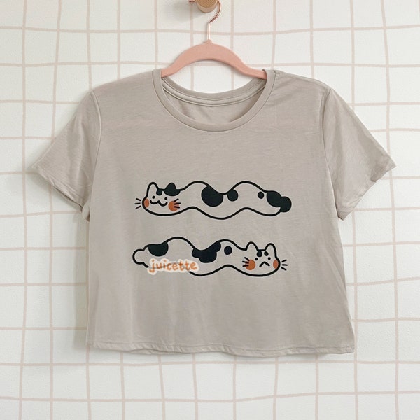 SQUIGGLE CATS — crop top