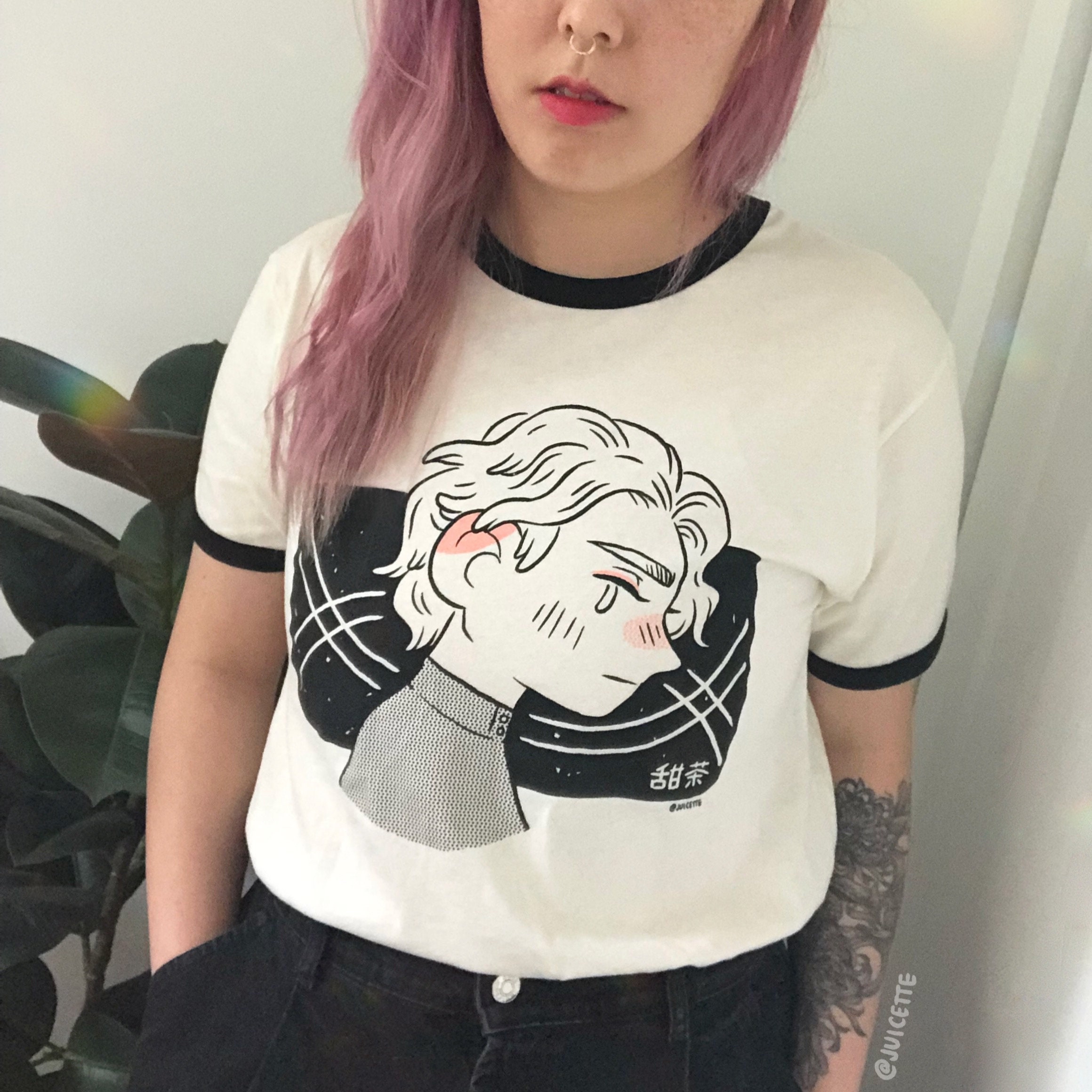 フレンチ・ディスパッチ　ウェス・アンダーソン　ティモシー・シャラメ　Tシャツ 映画「フレンチディスパッチ」ティモシーシャラメTシャツ / S