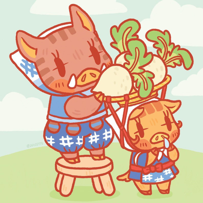 JOAN DAISY MAE animal crossing prints Etsy