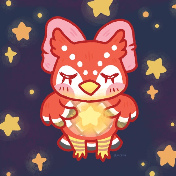 CELESTE Animal Crossing Prints Etsy