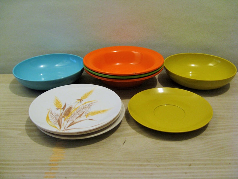 9 Vintage Melmac Lot of Assorted Pieces