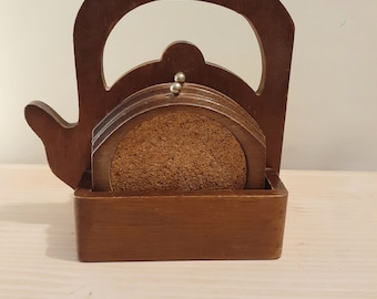Juego de Posavasos Vintage - Forma de Tetera