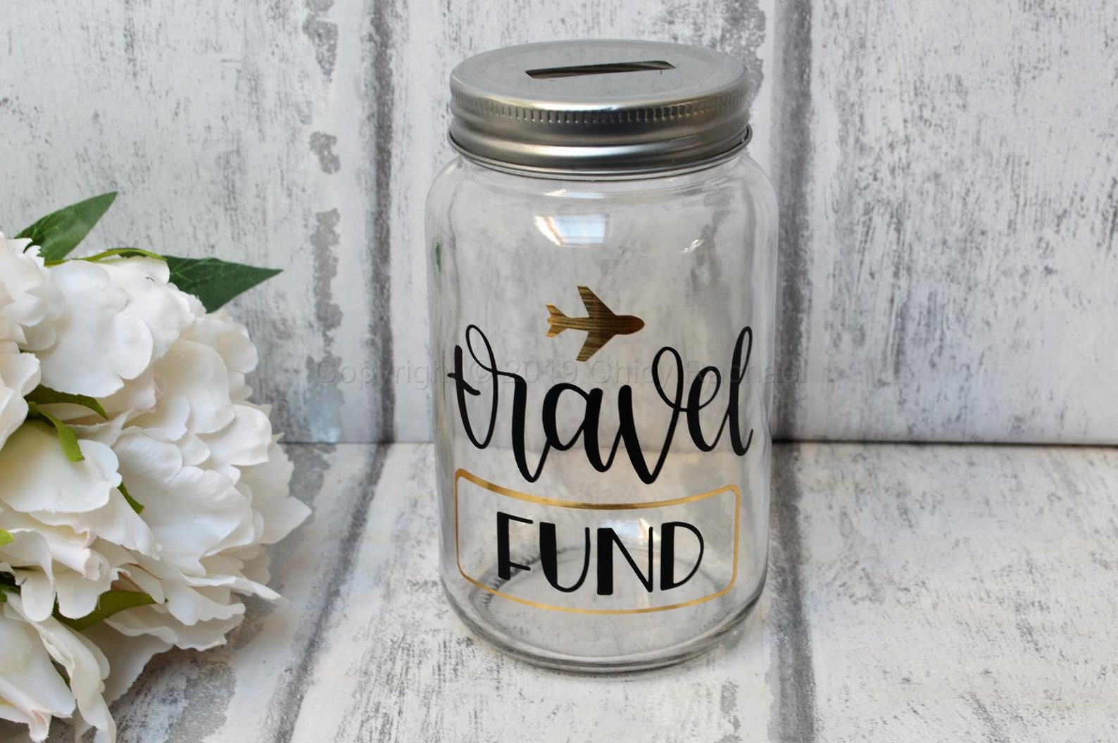 Travel Fund Money Saving Jar Piggy Bank Money Box Etsy