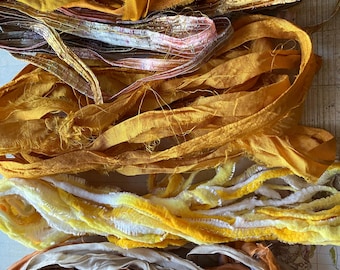 NUEVO Ramo de cintas de 22 yardas, cinta de seda para sari, Berlini y cinta turca vintage