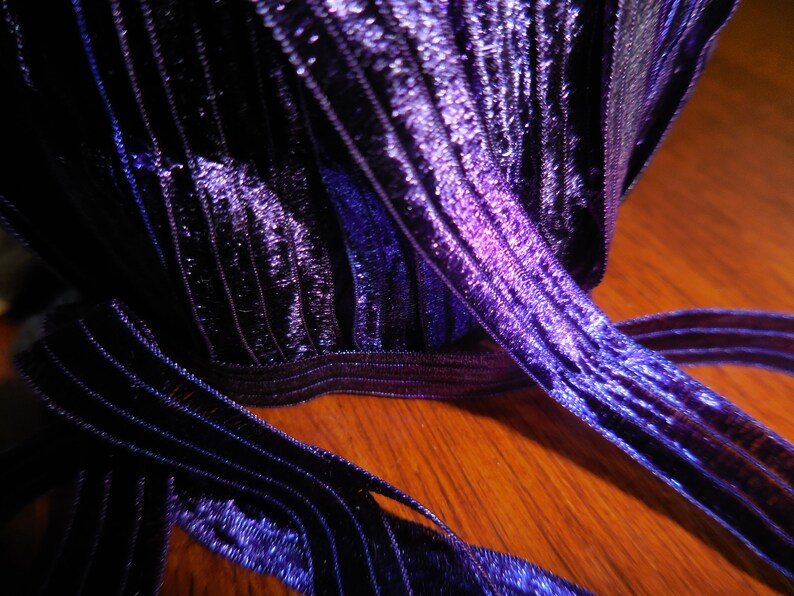 Jewelry making Italian Ribbon 4 Yards or More Grape