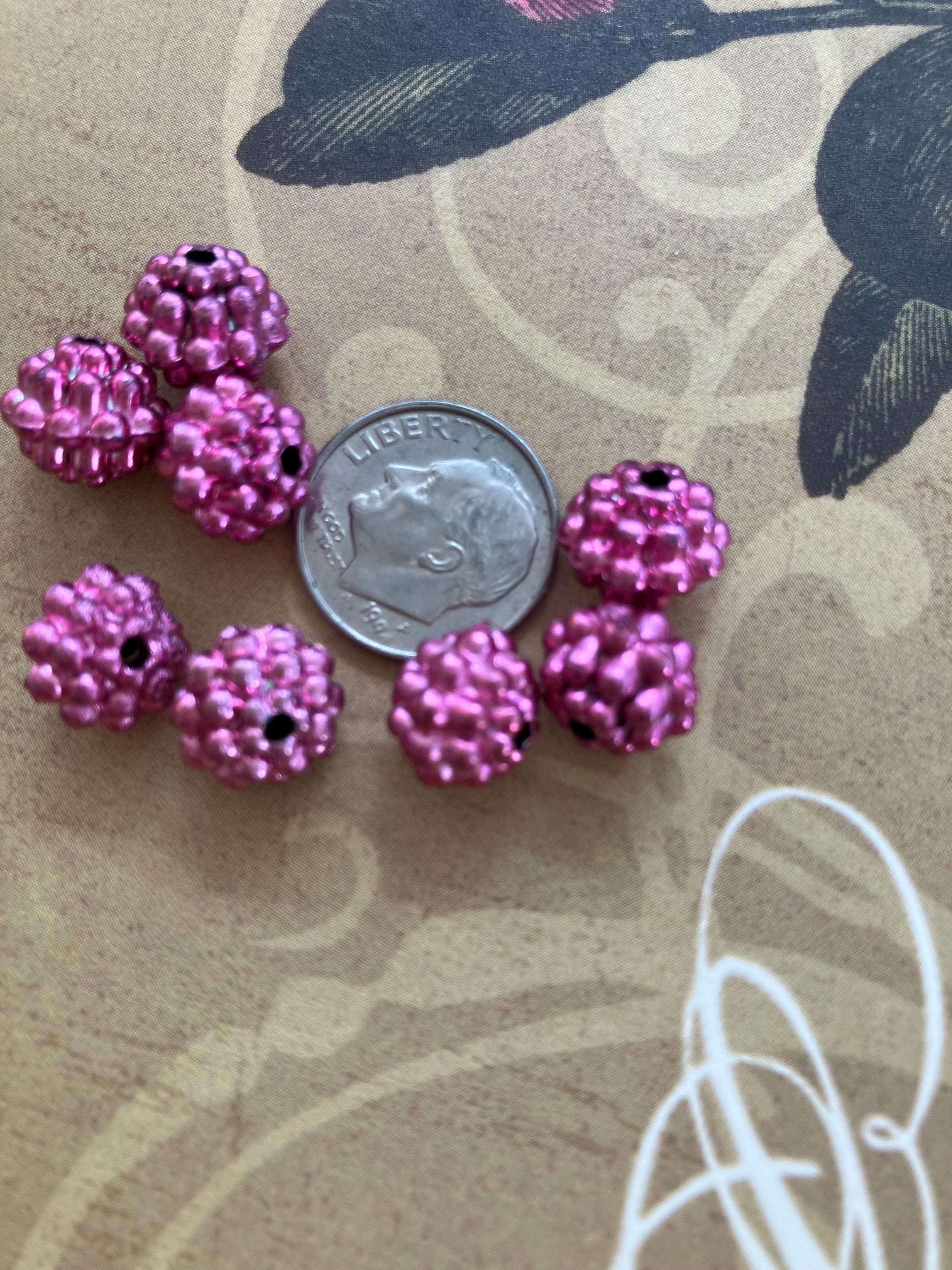 The Pink Raspberry Strathroy 8 Bright Little Pink Raspberries for Jewelry Making, Bright Pink - Etsy