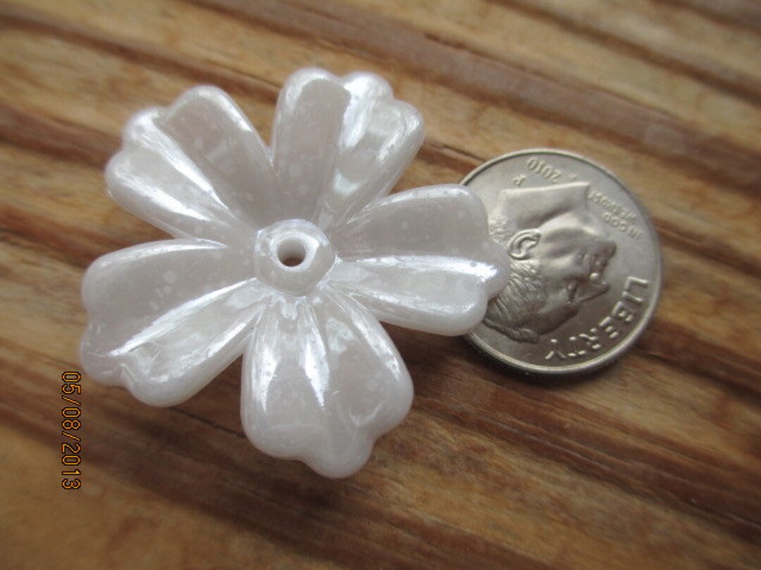 6 White Flowers for Jewelry Making Etsy