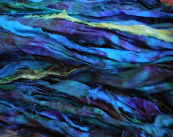 10  Yards Ocean Tie Dye , Blues    Fair Trade from India