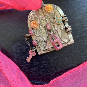 Fairy Door,  Woodland Door,  Fae Door Jewelry,  Necklace,