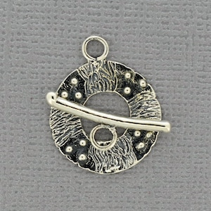 Oxiderat sterlingsilver-spänne: Smyckestillbehör (18 mm)