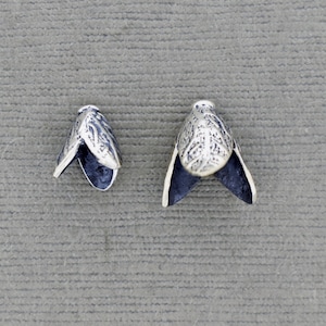 Sterling Silver Small Cone: Necklace Jewelry Supplies (15x10mm)
