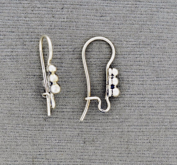 Sterling Silver French Hook Ear Wire With Balls: DIY Jewelry - Main Image