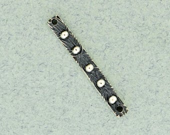 Connector Bar in oxidized silver