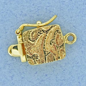 18K Gold Plated Bronze Box Clasp