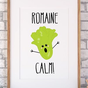 Romaine Calm · Lettuce · Funny Kitchen Sign · Lettuce Sign · Romaine ...