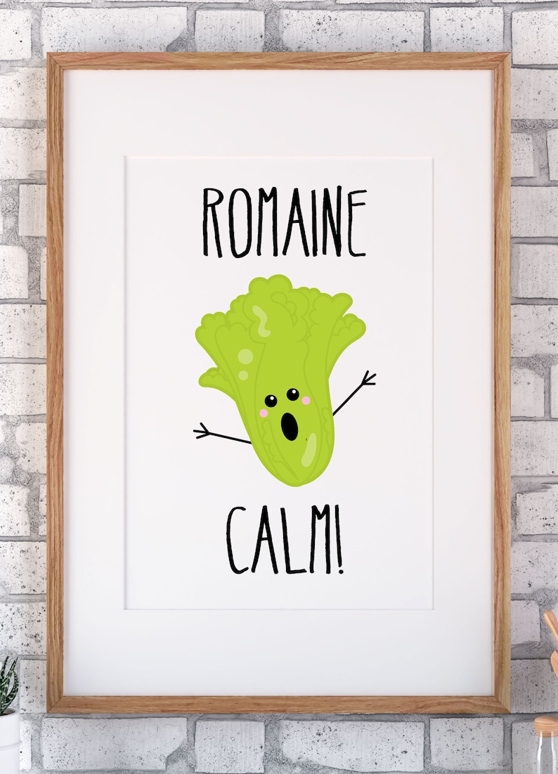 Romaine Calm · Lettuce · Funny Kitchen Sign · Lettuce Sign · Romaine ...