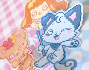 Magische Welpen - Holographic Vinyl Sticker