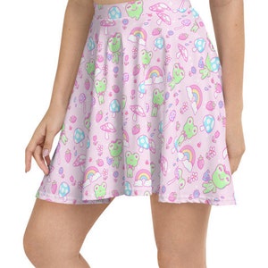 Daisy the Frog - Pastel Skater Skirt - Multiple Colors