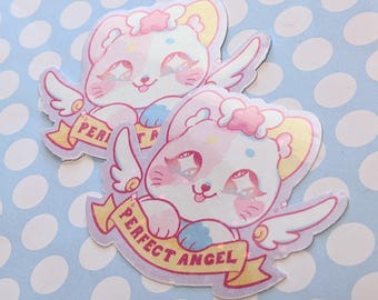 Perfect Angel - Kirara the Rainbow Calico - Holographic Vinyl Sticker